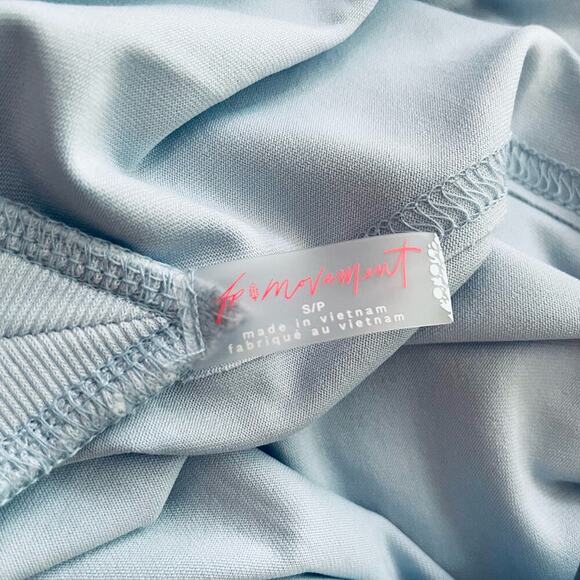 Free People Movement Seven Stars Onesie Wide Leg Boardwalk Blue Size Small NEW - Picture 10 of 12